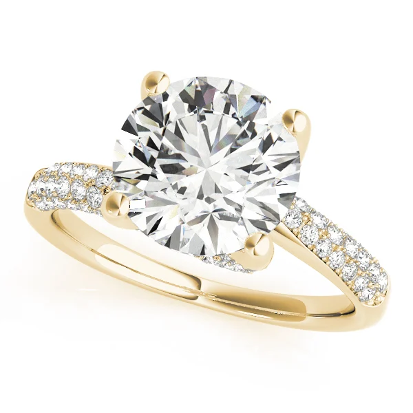 Bypass Multirow Pavé Engagement Ring - Image 5