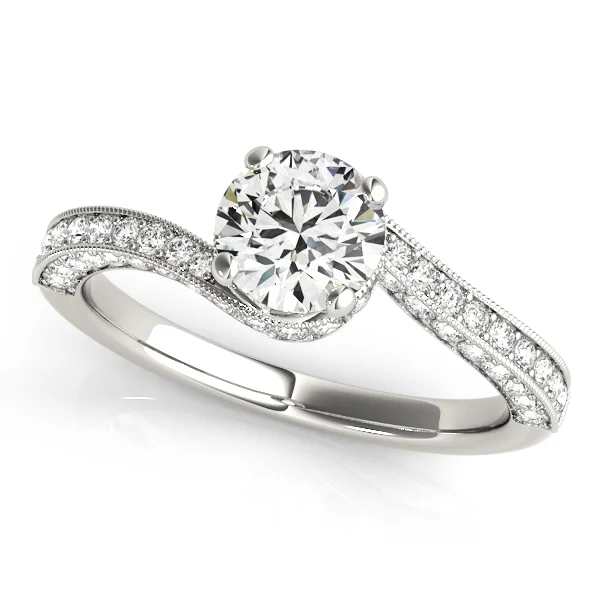 Bypass Multirow Milgrain Engagement Ring