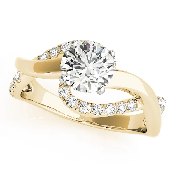 Twisting Bypass Engagement Ring - Image 6