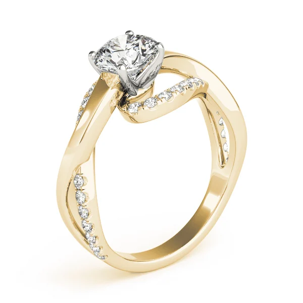 Twisting Bypass Engagement Ring - Image 5