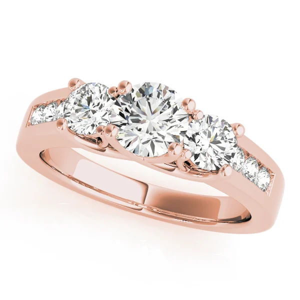 3-Stone Trellis Engagement Ring - Image 5