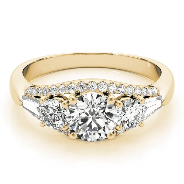 3-Stone Split Shank Engagement Rings - Image 7