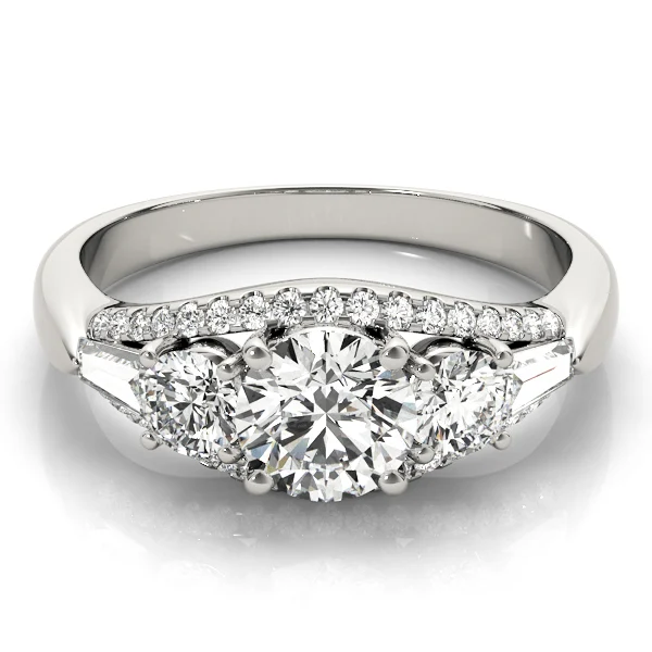 3-Stone Split Shank Engagement Rings - Image 3