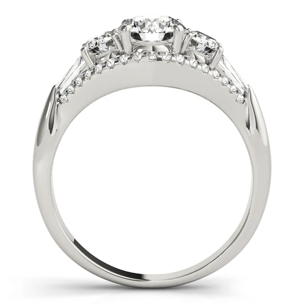 3-Stone Split Shank Engagement Rings - Image 2