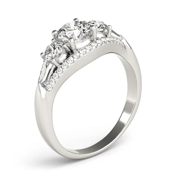 3-Stone Split Shank Engagement Rings - Image 4