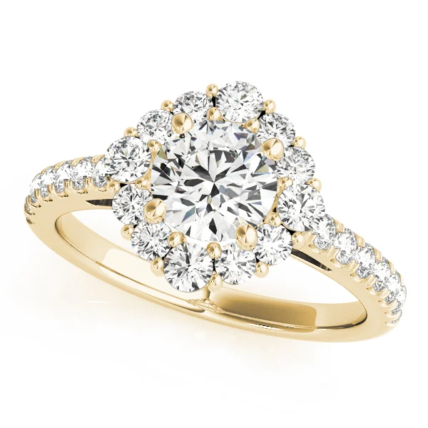 Solitaire Halo Engagement Ring - Image 5
