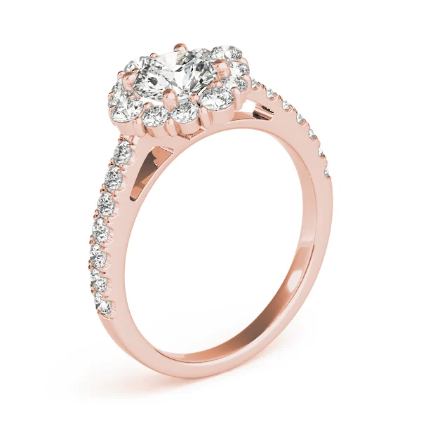 Solitaire Halo Engagement Ring - Image 12