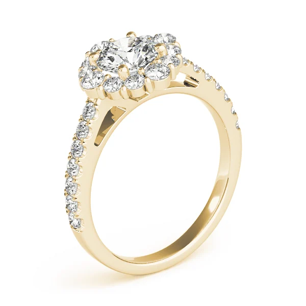 Solitaire Halo Engagement Ring - Image 8