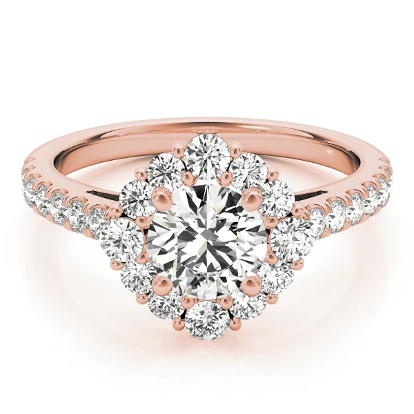 Solitaire Halo Engagement Ring - Image 11