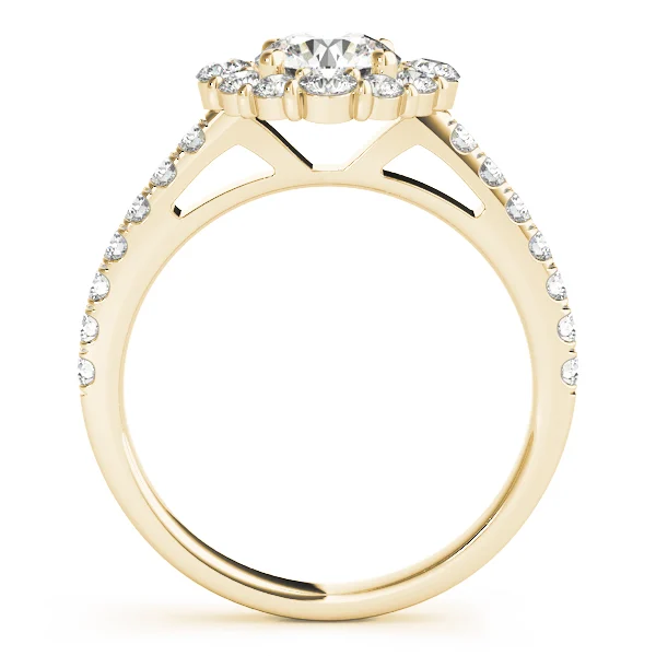 Solitaire Halo Engagement Ring - Image 6
