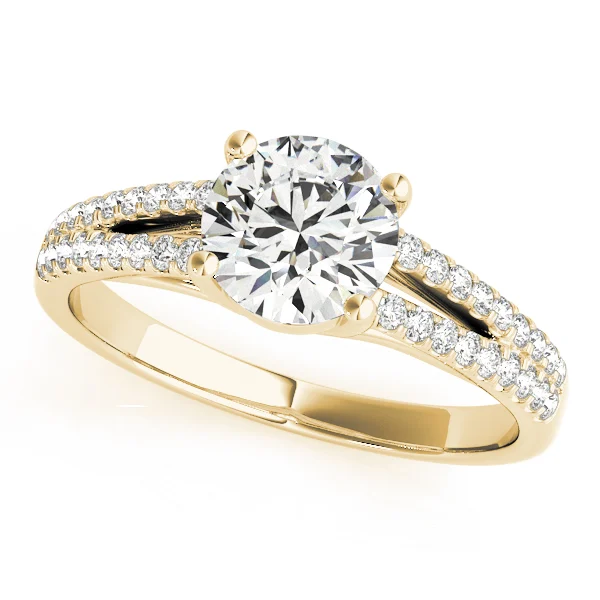 Solitaire Split Shank Engagement Ring - Image 5