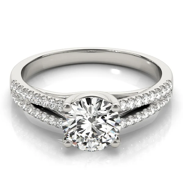 Solitaire Split Shank Engagement Ring - Image 4