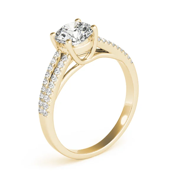 Solitaire Split Shank Engagement Ring - Image 7