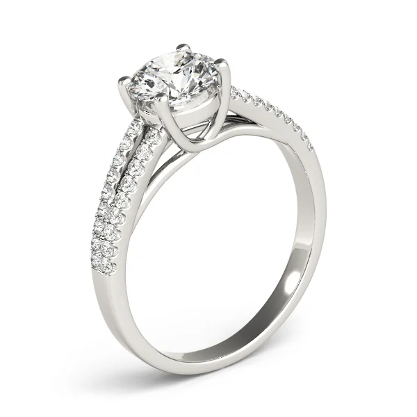 Solitaire Split Shank Engagement Ring - Image 3