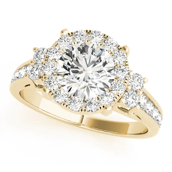 ROUND HALO ENGAGEMENT RING - Image 5