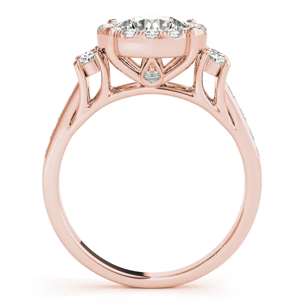 ROUND HALO ENGAGEMENT RING - Image 10