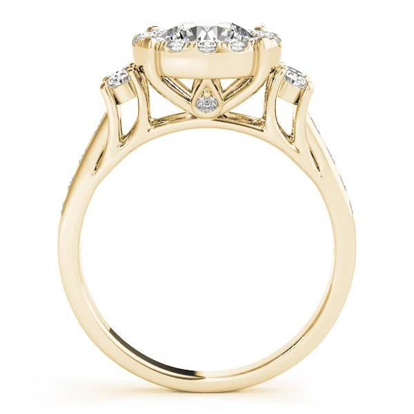 ROUND HALO ENGAGEMENT RING - Image 6