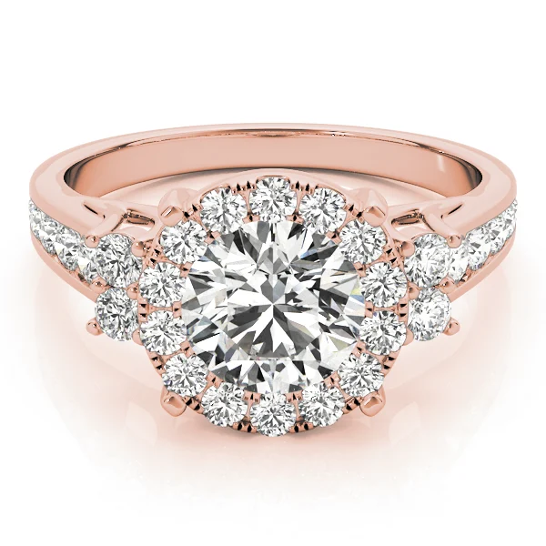ROUND HALO ENGAGEMENT RING - Image 11