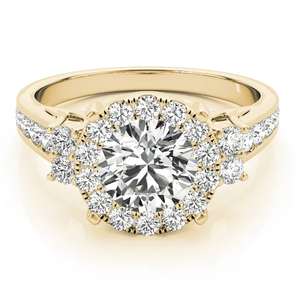 ROUND HALO ENGAGEMENT RING - Image 7