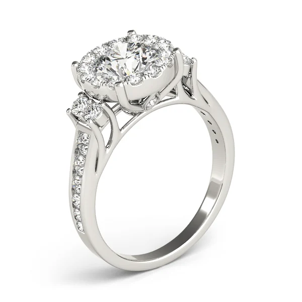 ROUND HALO ENGAGEMENT RING - Image 4