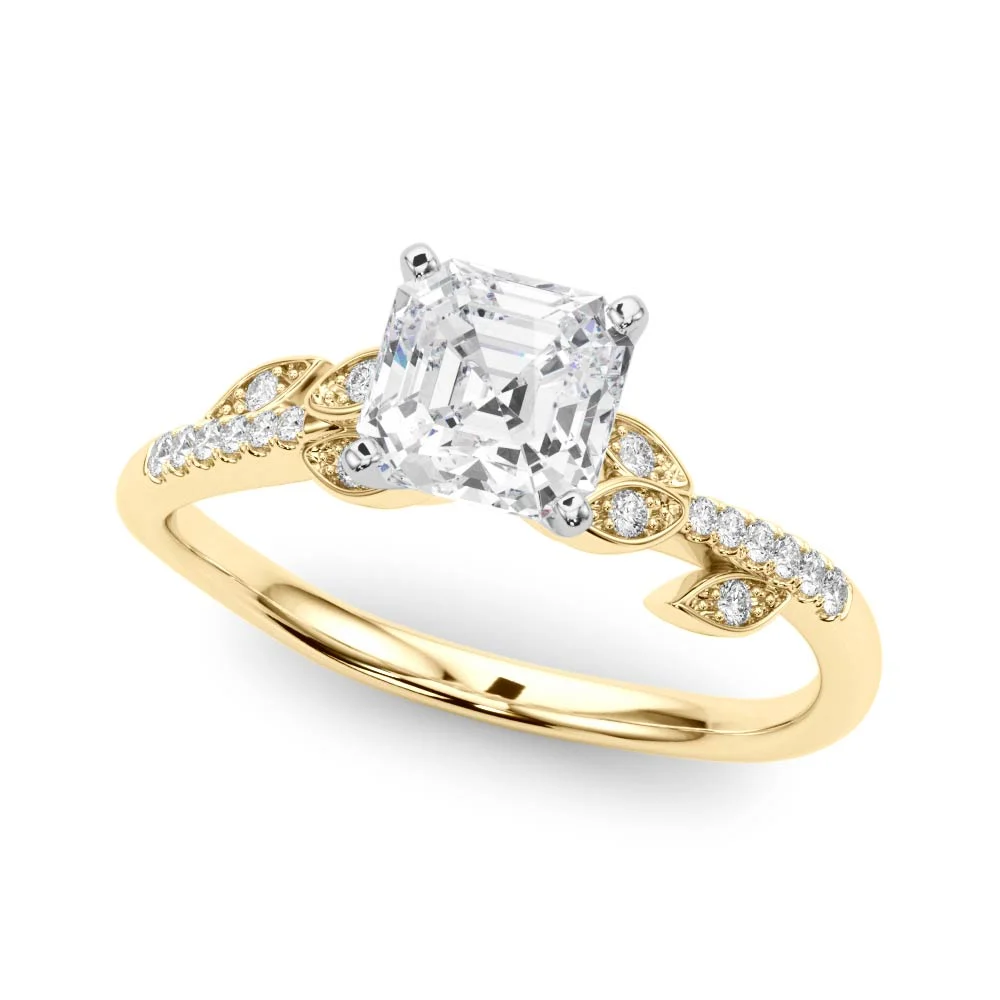 Accented Nature Inspired Engagement Ring - Image 36