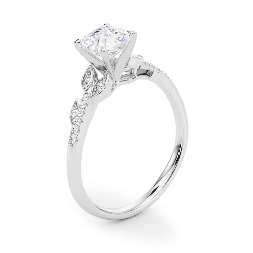 Accented Nature Inspired Engagement Ring - Image 22