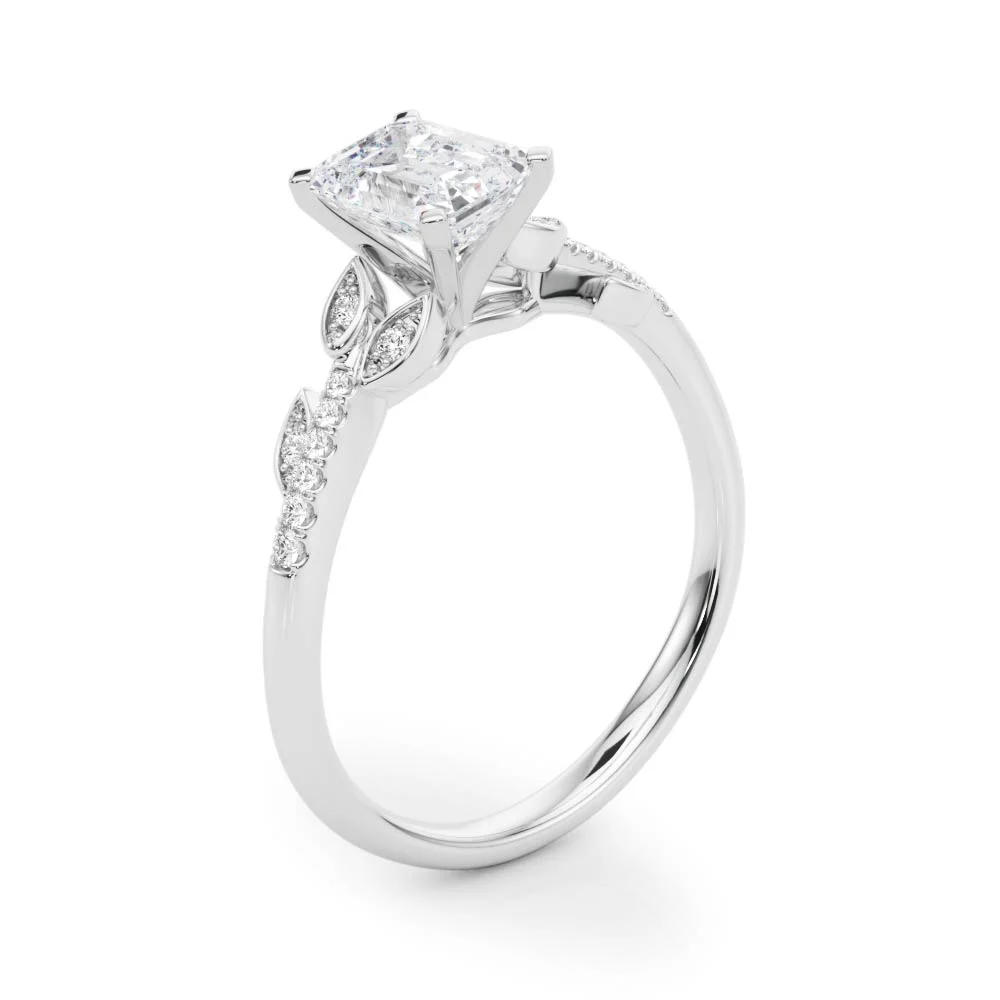 Accented Nature Inspired Engagement Ring - Image 23