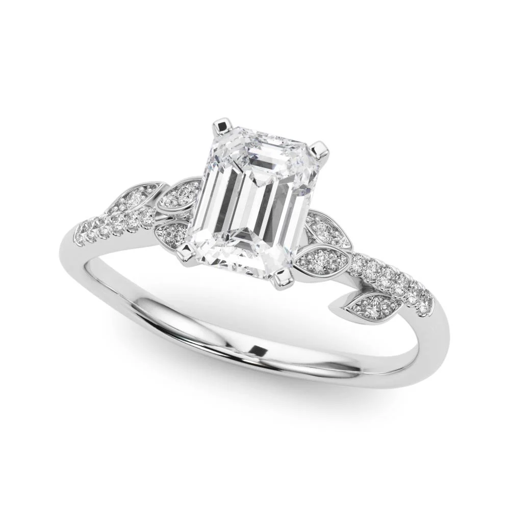 Accented Nature Inspired Engagement Ring - Image 2