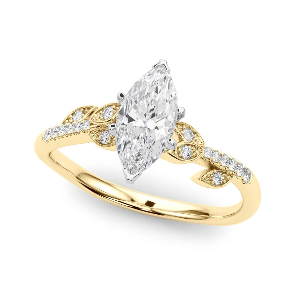 Accented Nature Inspired Engagement Ring - Image 38