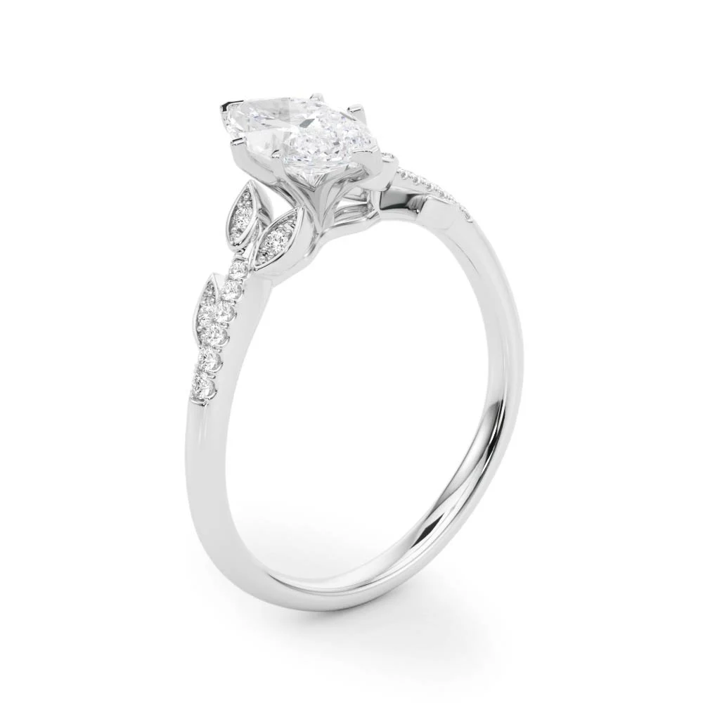Accented Nature Inspired Engagement Ring - Image 24