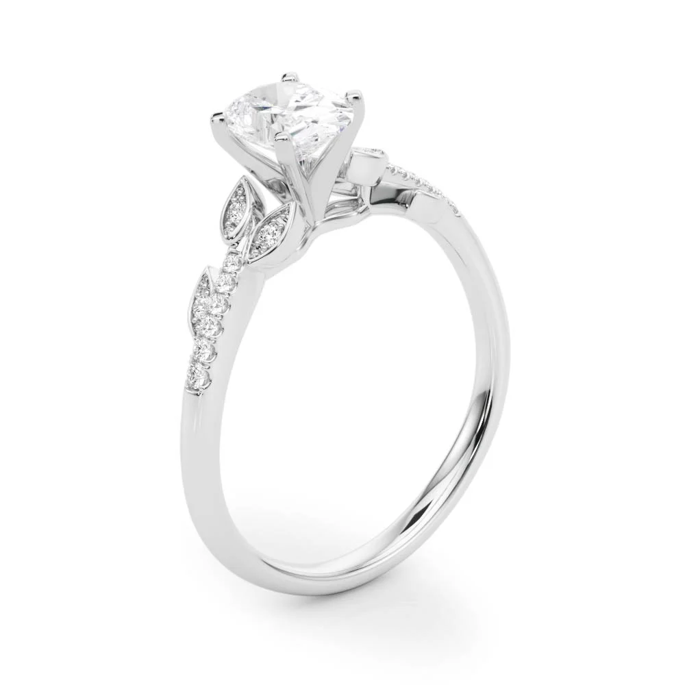 Accented Nature Inspired Engagement Ring - Image 25