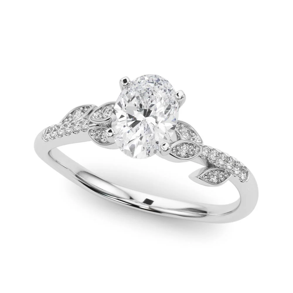 Accented Nature Inspired Engagement Ring - Image 4