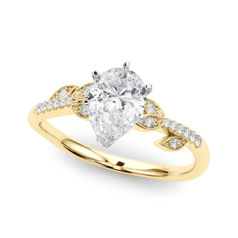 Accented Nature Inspired Engagement Ring - Image 40