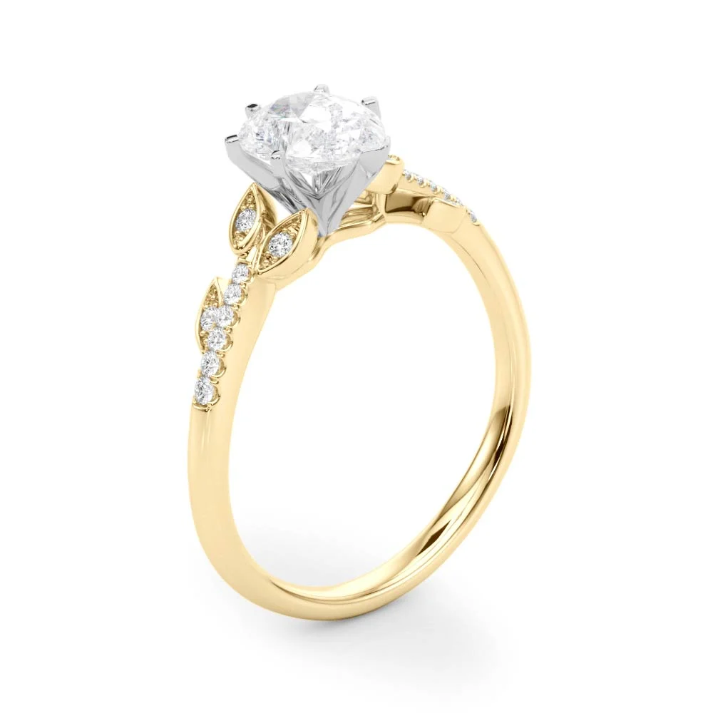 Accented Nature Inspired Engagement Ring - Image 61