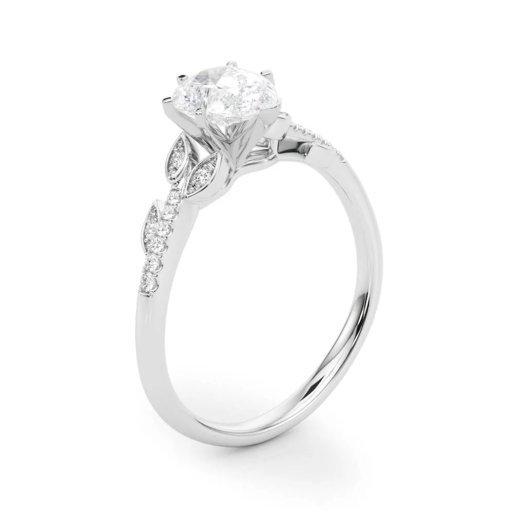 Accented Nature Inspired Engagement Ring - Image 26