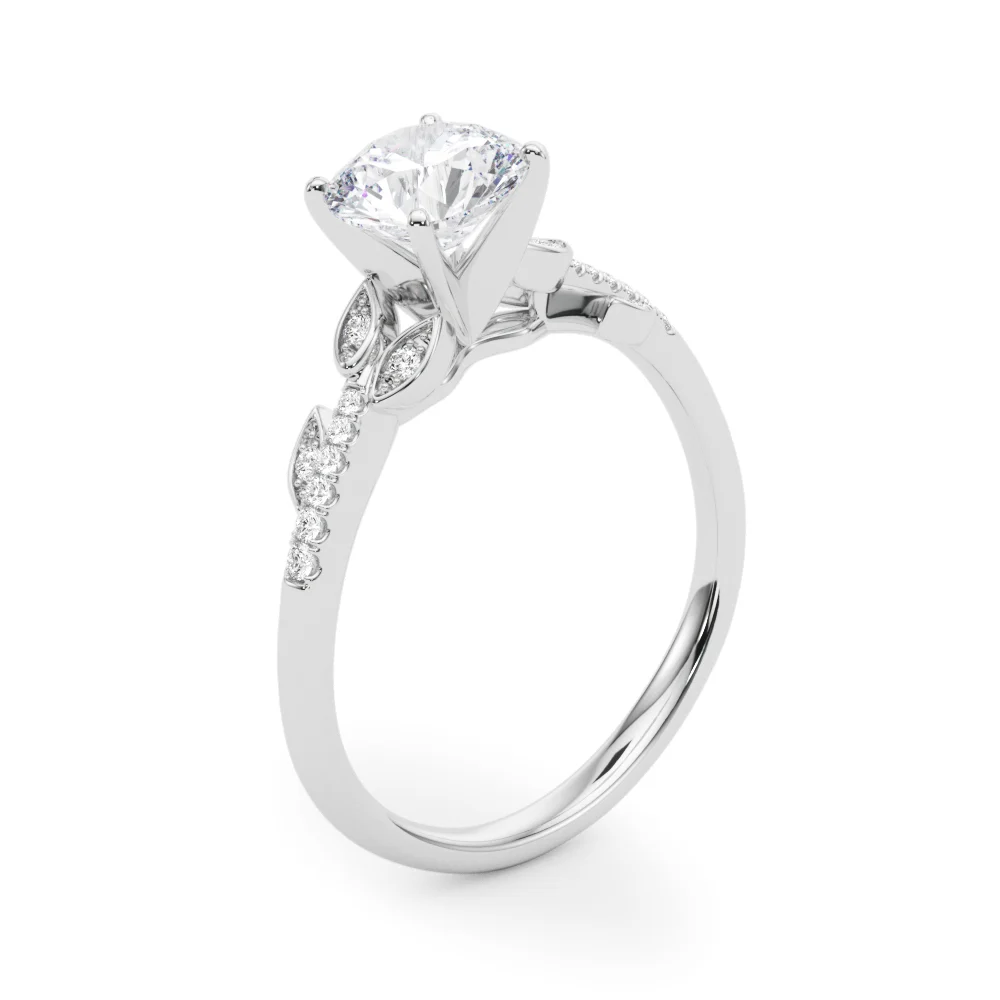 Accented Nature Inspired Engagement Ring - Image 27