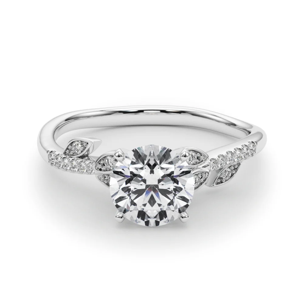 Accented Nature Inspired Engagement Ring - Image 20