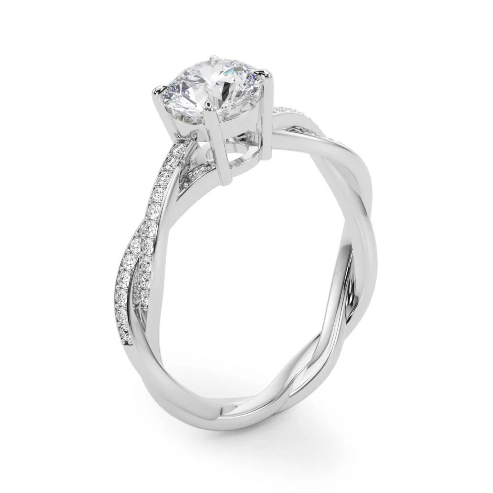 Twisting Round Engagement Ring - Image 4