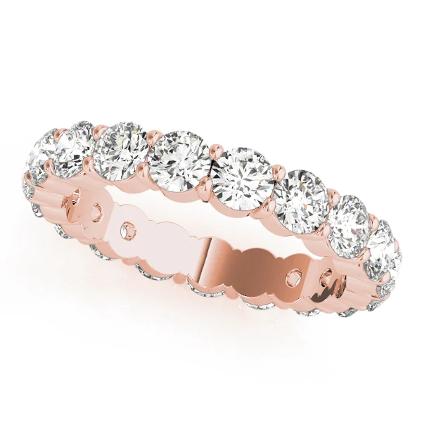 Shared Prong Eternity Wedding Bands - Image 11