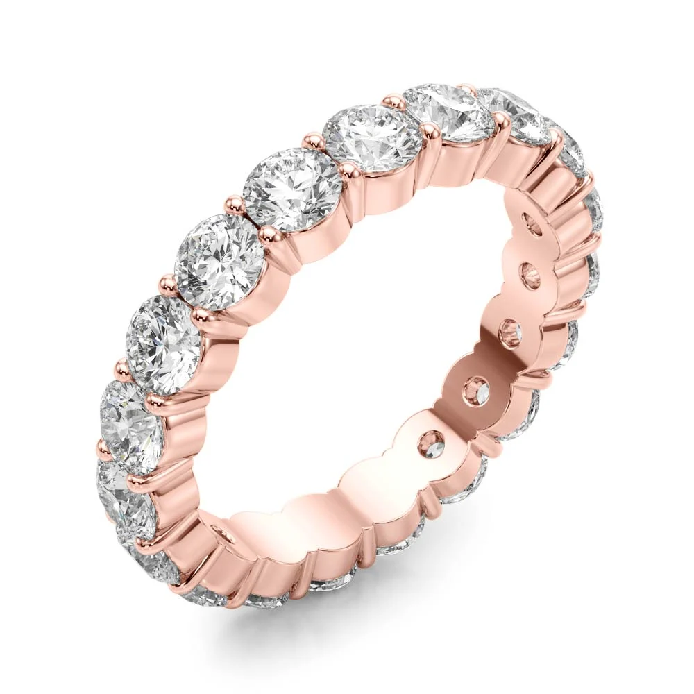 Shared Prong Eternity Wedding Bands - Image 14