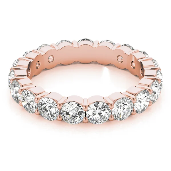 Shared Prong Eternity Wedding Bands - Image 13