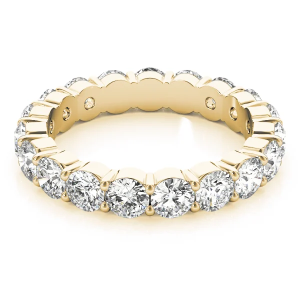 Shared Prong Eternity Wedding Bands - Image 8