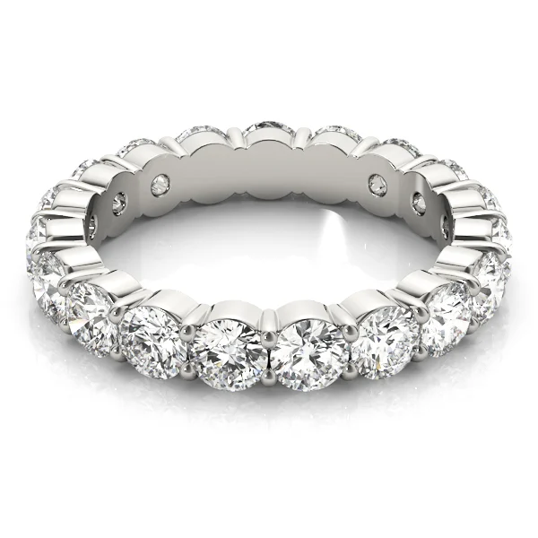 Shared Prong Eternity Wedding Bands - Image 3