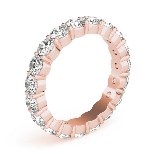 Shared Prong Eternity Wedding Bands - Image 15