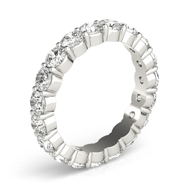 Shared Prong Eternity Wedding Bands - Image 5