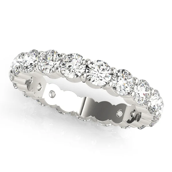 Shared Prong Eternity Wedding Bands