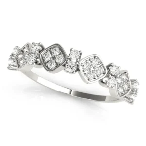 Prong Set Stackable Wedding Bands