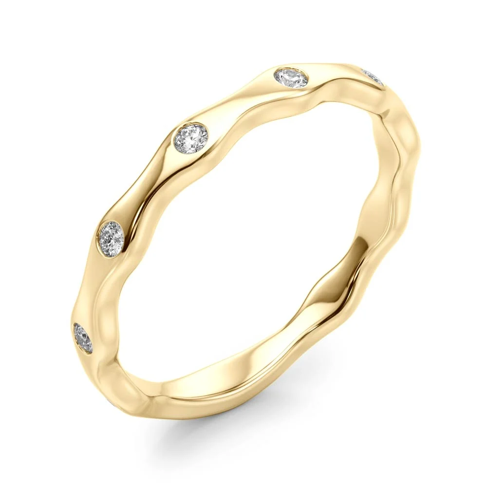 Bezel Set Stackable Band - Image 9