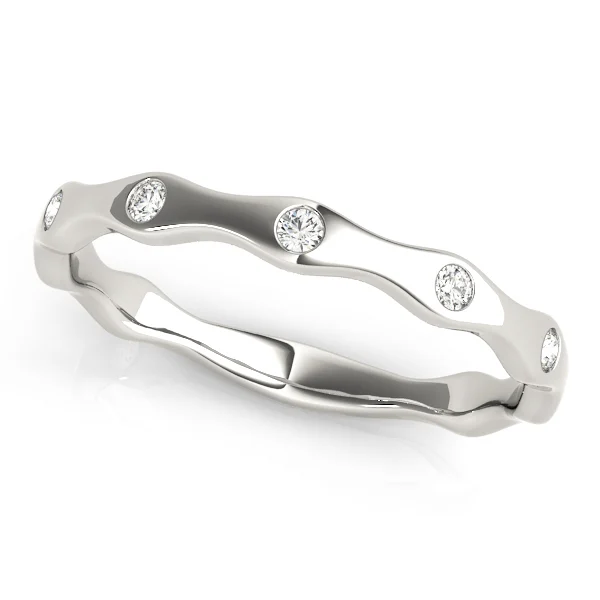 Bezel Set Stackable Band