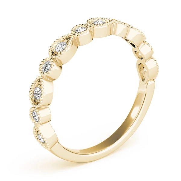 Alternating Pear & Round Diamond Band - Image 9